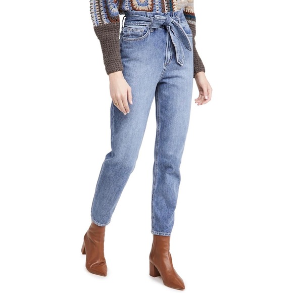 Joe's Jeans Denim - Joe's Jeans The Brinkley High Rise Paperbag Tapered Jeans Blue 31 45GWTAER8882